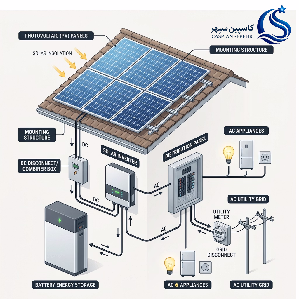 پنل خورشیدی مدارس؛ راهکاری نوین برای کاهش هزینهها و توسعه زیرساخت آموزشی 3 solar energy system