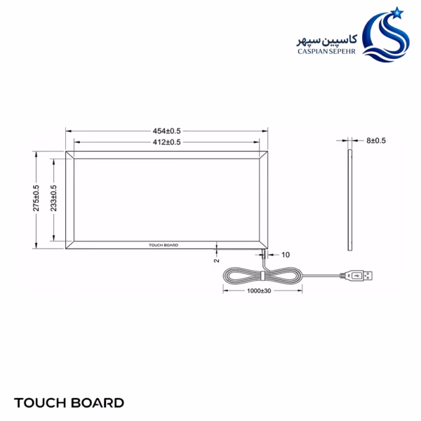 تاچ فریم 18.5 اینچ touch board مدل TB185 تاچ فریم 18.5 اینچ touch board مدل TB185